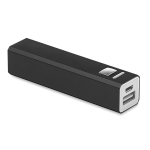 Elegante Powerbank aus Aluminium günstig bedrucken lassen,  2.200 mAh farbe schwarz