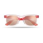 Sonnenbrille mit verspiegelten Gläsern für Sommerevents, UV400-Schutz farbe rot