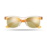 Sonnenbrille mit verspiegelten Gläsern für Sommerevents, UV400-Schutz farbe orange