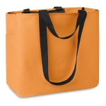 Bedruckbare Einkaufstasche aus 600D-Polyester mit Innenfach farbe orange