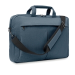 Laptop-Tasche aus 2-farbigem Polyester 320D mit Hauptfach, 15” farbe blau