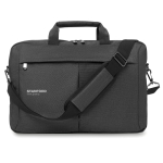 Laptop-Tasche aus 2-farbigem Polyester 320D mit Hauptfach, 15” farbe grau Hauptansicht zweite Ansicht