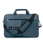 Laptop-Tasche aus 2-farbigem Polyester 320D mit Hauptfach, 15” Ansicht mit Druckbereich