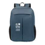 Laptop-Rucksack aus Polyester mit Trolley-Halterung, 15” Ansicht mit Druckbereich