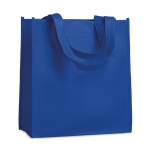 Günstige Non-Woven-Tasche mit kurzen Griffen mit Logo, 80 g/m2 farbe köngisblau