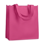 Günstige Non-Woven-Tasche mit kurzen Griffen mit Logo, 80 g/m2 farbe pink