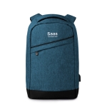 Eleganter Laptoprucksack aus Polyester mit USB-Anschluss, 13'' farbe blau Hauptansicht fünfte Ansicht