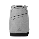 Eleganter Laptoprucksack aus Polyester mit USB-Anschluss, 13'' farbe grau Hauptansicht fünfte Ansicht