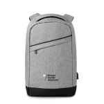 Eleganter Laptoprucksack aus Polyester mit USB-Anschluss, 13'' farbe grau dritte Hauptansicht