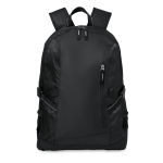 Trendiger Laptoprucksack mit Ripstop-Details bedrucken, 15'' farbe schwarz