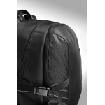 Trendiger Laptoprucksack mit Ripstop-Details bedrucken, 15'' farbe schwarz sechste Ansicht