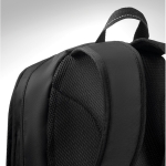 Trendiger Laptoprucksack mit Ripstop-Details bedrucken, 15'' farbe schwarz Detailbild