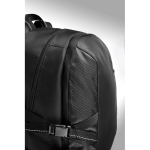 Trendiger Laptoprucksack mit Ripstop-Details bedrucken, 15'' farbe schwarz Detailbild 2