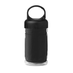 Plastikflasche mit Handtuch, 100% Polyester, 300 ml farbe schwarz