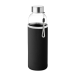 Wasserflasche mit Hülle perfekt als Werbegeschenk, 500 ml farbe schwarz