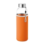 Wasserflasche mit Hülle perfekt als Werbegeschenk, 500 ml farbe orange