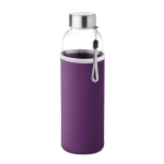 Wasserflasche mit Hülle perfekt als Werbegeschenk, 500 ml farbe violett