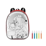 Rucksack ColorTime farbe rot dritte Ansicht