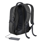 Wasserdichter Laptoprucksack mit MicroUSB-Port, 17'' farbe schwarz vierte Ansicht