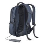 Wasserdichter Laptoprucksack mit MicroUSB-Port, 17'' farbe blau vierte Ansicht