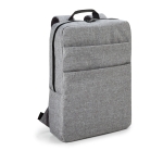 Stilvoller gepolsterter Laptoprucksack aus dichtem Polyester, 15,6'' farbe grau