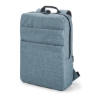 Stilvoller gepolsterter Laptoprucksack aus dichtem Polyester, 15,6'' farbe hellblau