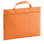 Messetasche aus Non-Woven-Stoff mit Reißverschluss und Tragegriff farbe orange