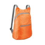 Faltbarer Ripstop-Sportrucksack mit Fronttasche für Kunden farbe orange