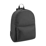 Kinderrucksack mit Fronttasche und gepolsterten Trägern, Colors farbe schwarz