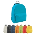 Kinderrucksack mit Fronttasche und gepolsterten Trägern, Colors Ansicht in vielen Farben