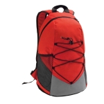 Wanderrucksack aus 600D mit Hauptfach und 2 Mesh-Seitentaschen farbe rot