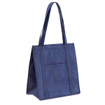 Kühltasche aus Non Woven mit langen Henkeln bedrucken, 80 g/m2 farbe blau