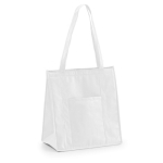 Kühltasche aus Non Woven mit langen Henkeln bedrucken, 80 g/m2 farbe weiß