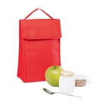 Faltbare Kühltasche aus Non Woven mit Klettverschluss, 80 g/m2 farbe rot fünfte Ansicht