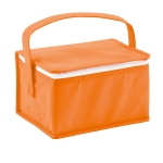 Günstige Kühltasche aus Non-Woven-Stoff mit Tragegriff, 80/gm2 farbe orange