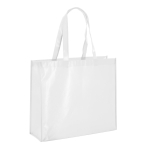 Günstige Non-Woven-Tasche mit glänzender Laminierung, 110 g/m2 farbe weiß