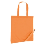 Einkaufstasche faltbar als Beutel aus 190T-Polyester farbe orange