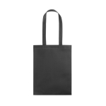 Thermoversiegelte Non-Woven-Tasche mit Henkeln, 80 g/m2 farbe schwarz