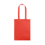 Thermoversiegelte Non-Woven-Tasche mit Henkeln, 80 g/m2 farbe rot