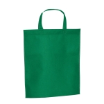 Günstige Non-Woven-Tasche mit kurzen Henkeln, 80 g/m2 farbe grün