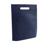 Günstige Non-Woven-Tasche mit gestanztem Henkel, 80 g/m2 Minimart farbe blau