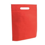 Günstige Non-Woven-Tasche mit gestanztem Henkel, 80 g/m2 Minimart farbe rot