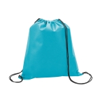 Bedruckbarer Turnbeutel aus Non-Woven-Material für Kinder, 80 g/m2 farbe hellblau