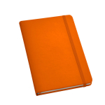 Notizbuch mit Hardcover aus Lederimitation als Büroartikel, A5 farbe orange