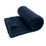 Günstige Kuscheldecke aus Fleece als Winter Merchandising, 240 g/m2 farbe blau