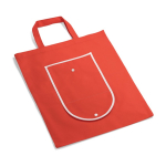 Faltbare Non-Woven-Tasche mit Henkel für den Transport, 80 g/m2 farbe rot vierte Ansicht