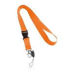 Schlüsselband mit abnehmbarer Schnalle und Clip für USB farbe orange