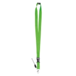 Lanyard mit Schnalle und Sicherheitsverschluss für Messen farbe hellgrün zweite Ansicht