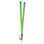 Lanyard mit Schnalle und Sicherheitsverschluss für Messen farbe hellgrün vierte Ansicht