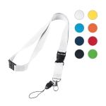 Lanyard mit Schnalle und Sicherheitsverschluss für Messen Ansicht in vielen Farben